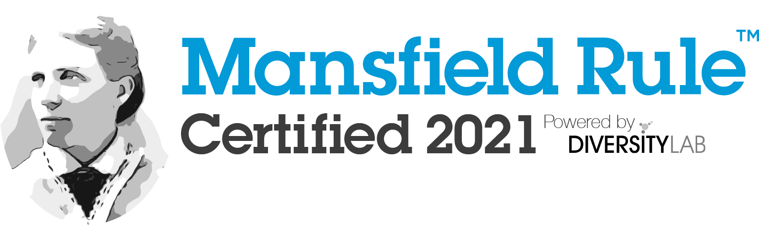 Mansfield Rule Certified 2021 Badge