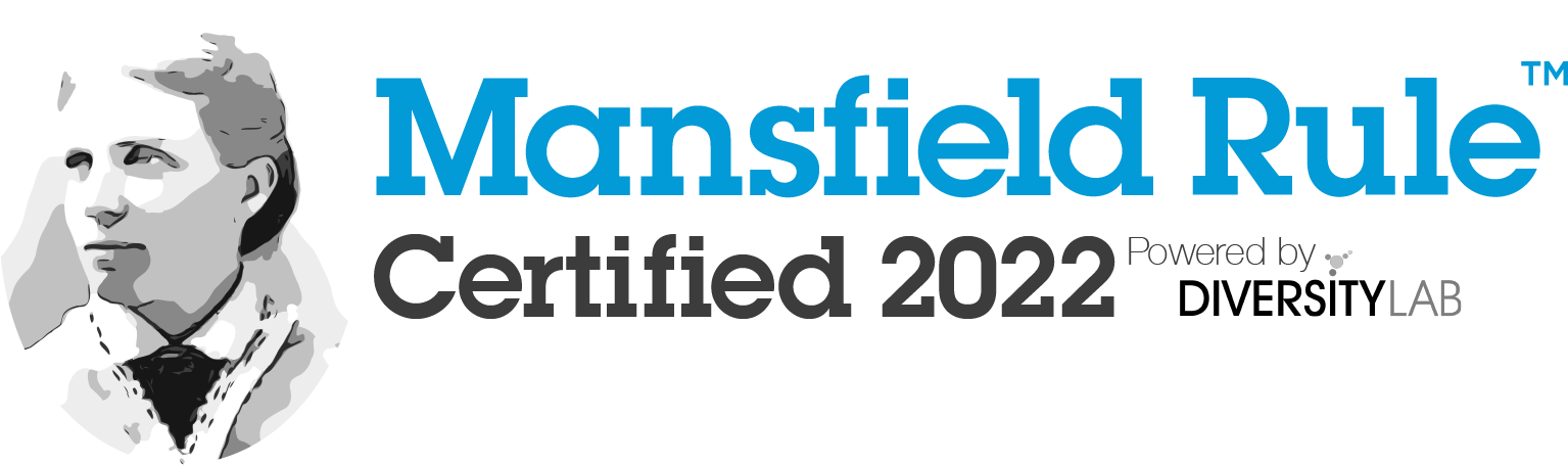 Mansfield Rule Certified 2022 Badge