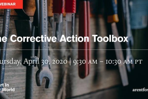Corrective Action Toolbox Webinar