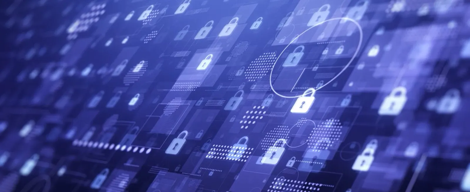 Close up of digital display with lock icons